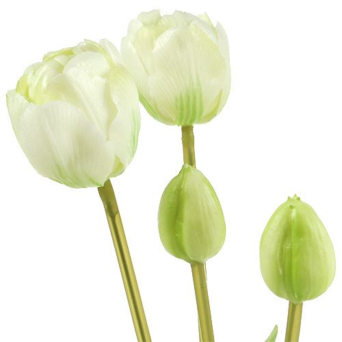 gjenstander Tulipankrem Real-Touch blomsterdekorasjon L43,5cm 5stk