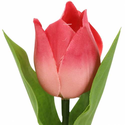 gjenstander Tulipanblanding kunstige blomster rosa aprikos 16cm 12stk