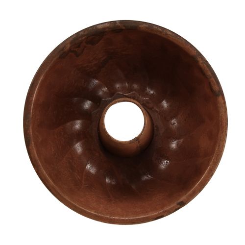 Floristik24 Plantekar rustkakeform kjøkkendekor metall Ø23cm H12cm