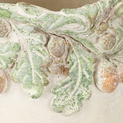 gjenstander Blomsterpotte Høst Eikenøtter Støpt Stein Ø14,5 cm H13 cm