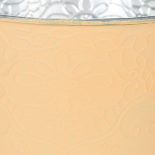 gjenstander Metallplantekasse, pastell oransje, Ø16 cm H14 cm