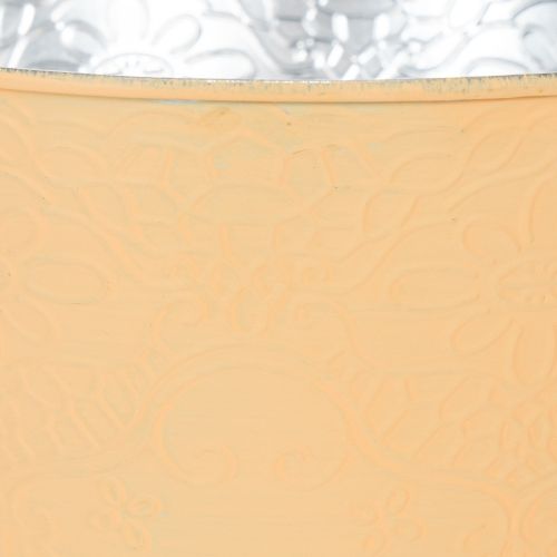 gjenstander Metallplantekasse, pastell oransje, Ø20 cm H16 cm