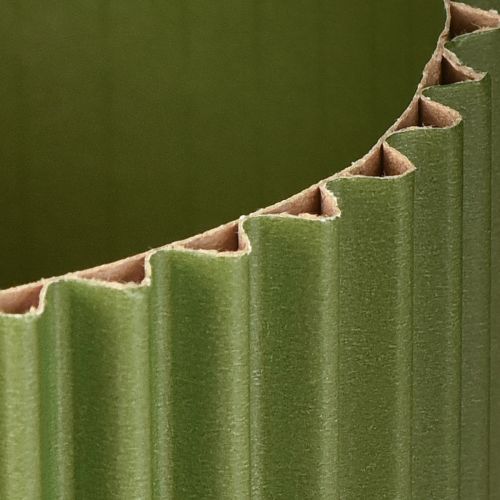 gjenstander Blomsterpotte i papir, mørkegrønn, Ø13 cm, H12 cm, 4 stk.