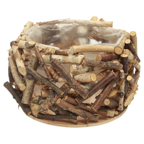 Floristik24 Plantekasseved, blomsterskål, planteskål rund Ø30cm H18cm