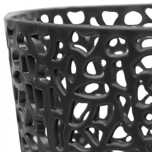 gjenstander Plantekar plast blomsterpotte antrasitt Ø14,5cm H15,5cm