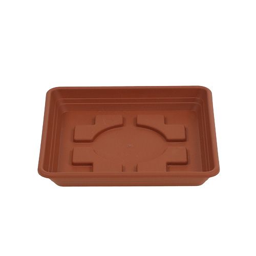 Floristik24 Coaster Lara square 12cm x 12cm terracotta, 1stk