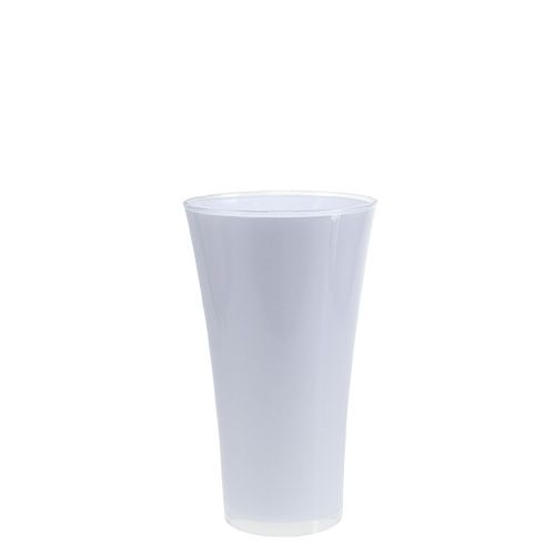 Floristik24 Vase &quot;Fizzy&quot; Ø13,5cm H20,5cm hvit, 1stk