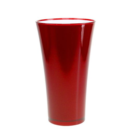 Vase &quot;Fizzy&quot; Ø20cm H35cm rød, 1stk