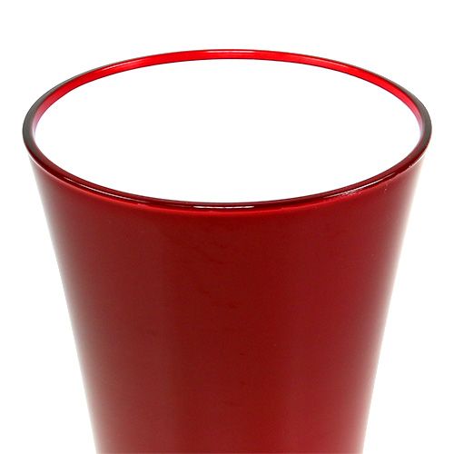 Vase &quot;Fizzy&quot; Ø20cm H35cm rød, 1stk