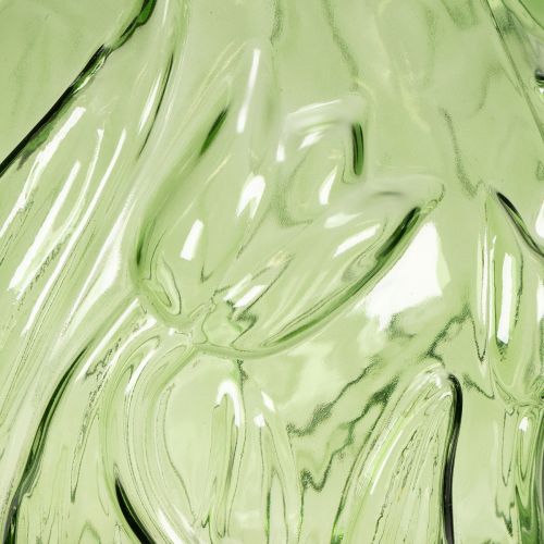 gjenstander Glassvase med preget tulipandesign for interiørdekorasjon, 22,5 cm