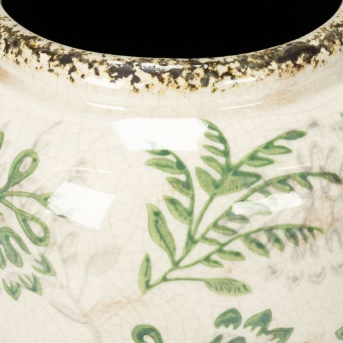 gjenstander Vase med delikat plantemønster til hjemmedekorasjon 19 cm