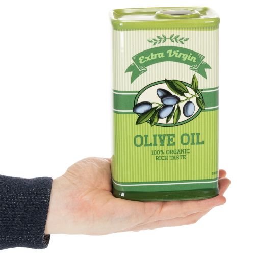 gjenstander Olivenoljevase, keramikk, ideell for kjøkkendekorasjon og middelhavsbord, 18 cm