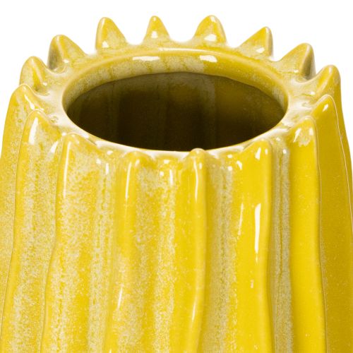 gjenstander Vase med rillet design for stilig interiørdekorasjon i stuen, 33 cm