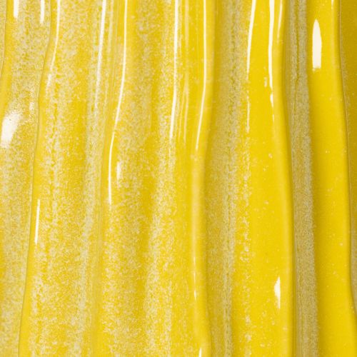 gjenstander Vase med rillet design for stilig interiørdekorasjon i stuen, 33 cm