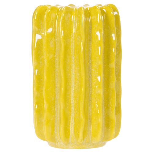 gjenstander Kaktusvase i keramikk, rillet strukturdesign for moderne livsstil, 13 cm, 4 deler