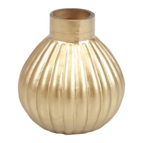 gjenstander Vase gull glass vase løgformet dekorativ vase glass Ø10,5cm H11,5cm