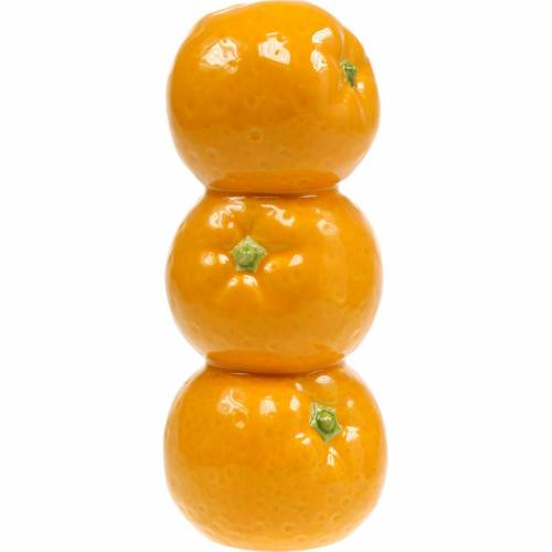 Floristik24 Vase med appelsiner dekorasjon vase keramisk sommerdekorasjon sitrusfrukt blomstervase