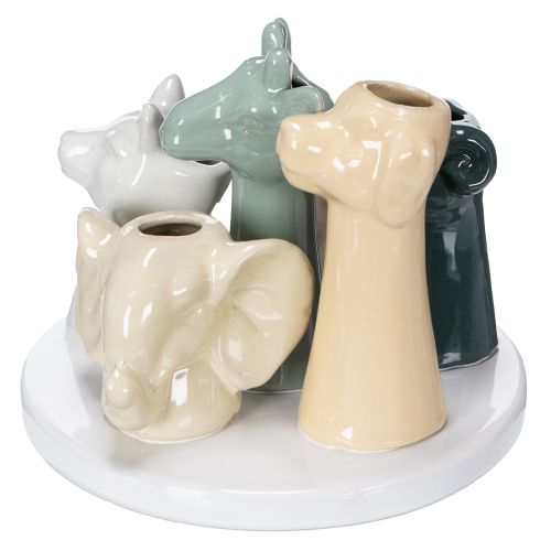 gjenstander Vase dekorative dyrefigurer, perfekt for leken romdesign, 13 cm