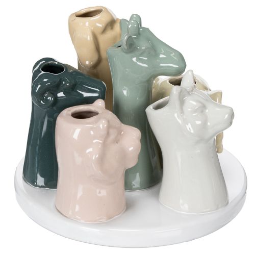 gjenstander Vase dekorative dyrefigurer, perfekt for leken romdesign, 13 cm
