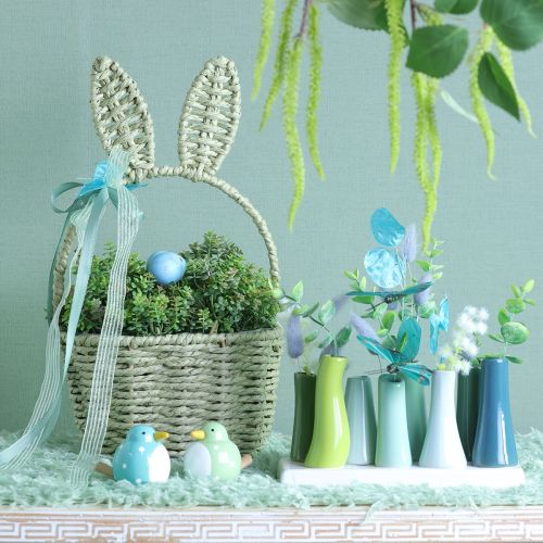 gjenstander Mini dekorativt vasesett, kreativ hjemmedekorasjon, 18 cm