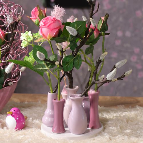 gjenstander Keramikkvasesett, moderne stueinnredning, 14 cm