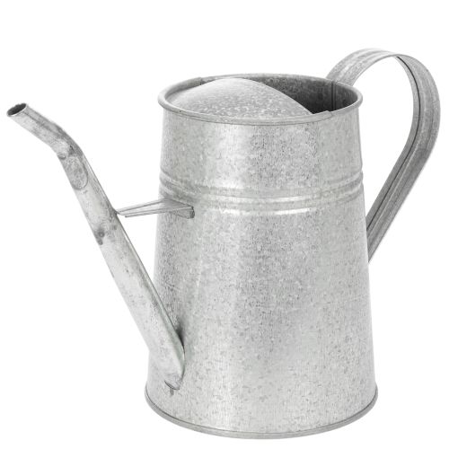 Galvanisert dekorativ vannkanne, metall, grå, vintage-look, 1,7 l, H23 cm, for stilig blomsterdekorasjon og plantekasser kjøpe | Floristik24.no