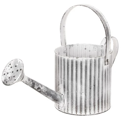 Vintage blomsterpotte Ø17 cm, dekorativ vannkanne, metallplantepotte shabby chic kjøpe | Floristik24.no