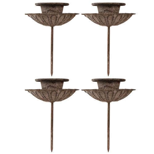 Vintage spiss lysestake for