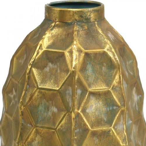 Vintage vase gull blomstervase honeycomb look Ø23cm H39cm