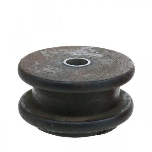 Floristik24 Lysholder, industridesign, dekorativ trinse, borddekorasjon, vintage look Ø10-10,5cm