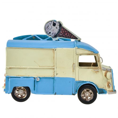 Floristik24 Vintage borddekorasjon isbil metalldekorasjon 20×15×13,5cm