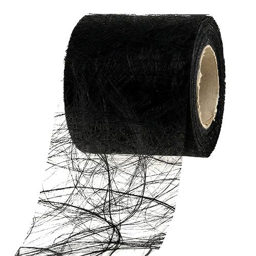 Fleece 8cm 25m svart