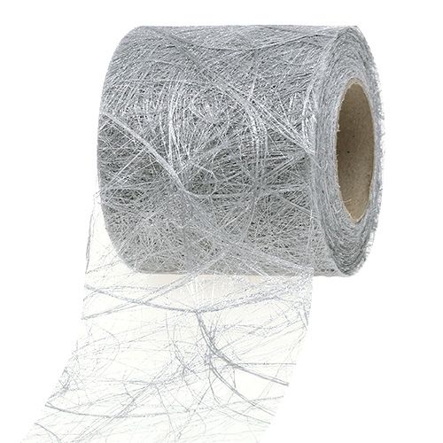 Fleece 8cm 25m sølv