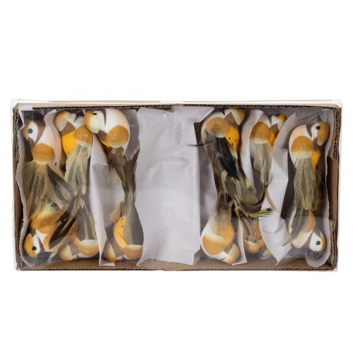 gjenstander Fugledekorasjoner for festlig borddekorasjon. Allsidige fuglepiker, 10 cm, 12 stk.