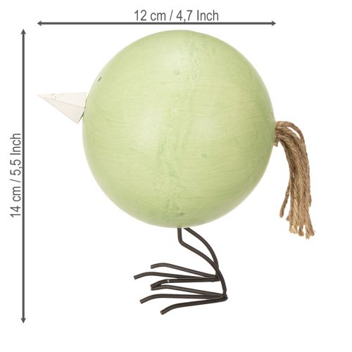 gjenstander Dekorative kyllingfigurer som et muntert blikkfang for vår og påske, 12 cm, 3 stk.