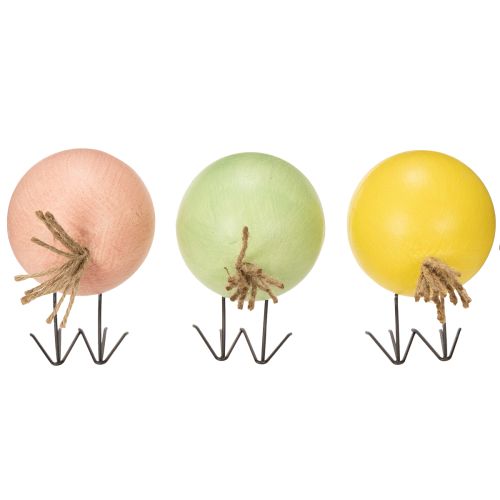 gjenstander Kyllingpyntfigurer med rundt design for lette og lekne detaljer, 9,5 cm, 3 stk.