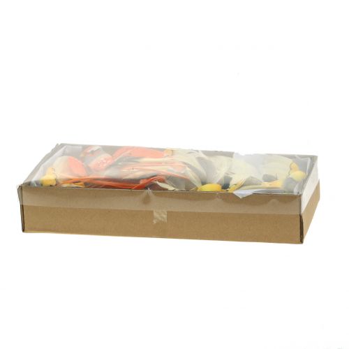 Floristik24 Bird on wire brun / oransje 14cm 12stk