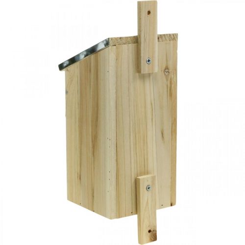 Floristik24 Hekkekasse for oppheng, reirhjelp for småfugler, fuglehus, hagedekor naturlig, grønn H26cm Ø3,2cm