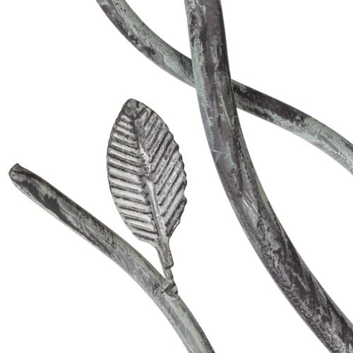 gjenstander Dekorativt fuglebad med delikat bladmønster i vintagestil, 74 cm