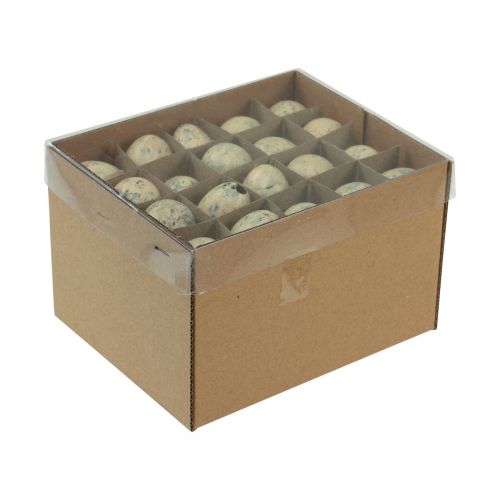 Floristik24 Vaktelegg dekorasjon påskeblåste egg krem 3cm 50 stk