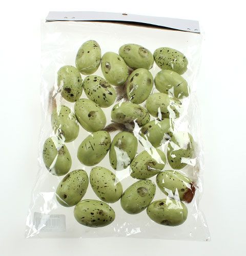 Floristik24 Vaktelegg med fjær 4cm 24stk