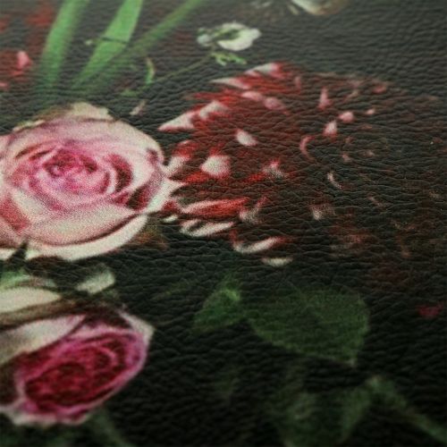 Floristik24 Veggplate med blomstermønster Ø33cm