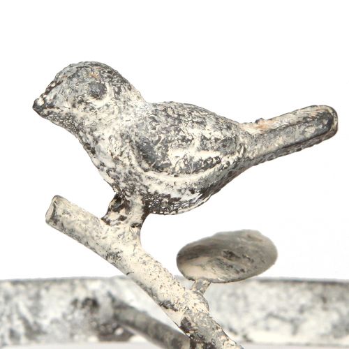 Floristik24 Produktholder metall rustgrå for dekorative kleshengere Ø24cm H49cm