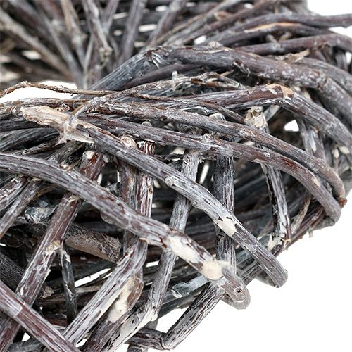 Floristik24 Pilkrans Ø28cm grå, vasket