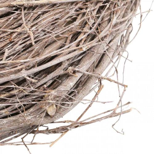 Floristik24 Hvit pilekrans dekorativ krans krans bordkrans Ø30cm