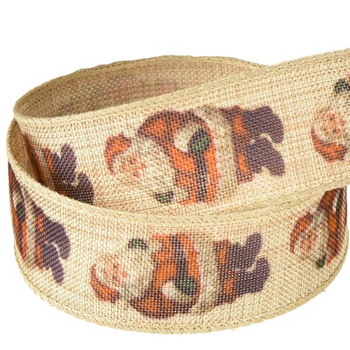 gjenstander Julebånd rustikt bånd julenissen 25mm 15m