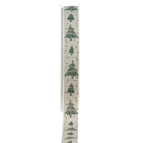gjenstander Julebånd gran gavebånd naturgrønn 15mm 20m