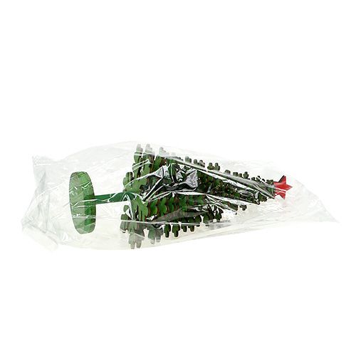 Floristik24 Juletre snøfnugg grønt 25cm