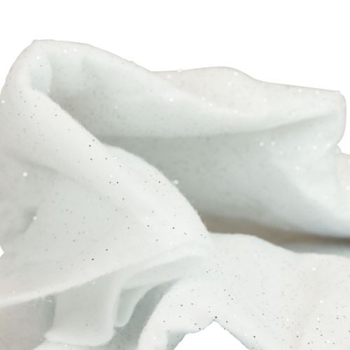 gjenstander Juletretrekk Juletretrekk hvit glitter Ø150cm