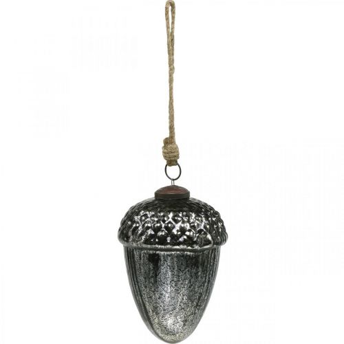 gjenstander Vintage juletrepynt eikenøtt glass juleanheng H14cm Ø10cm 2stk